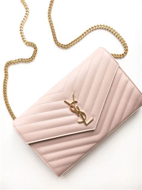 ysl wallet on chain pink